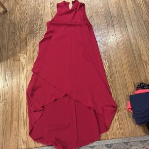 BCBG pink/magenta hi low dress